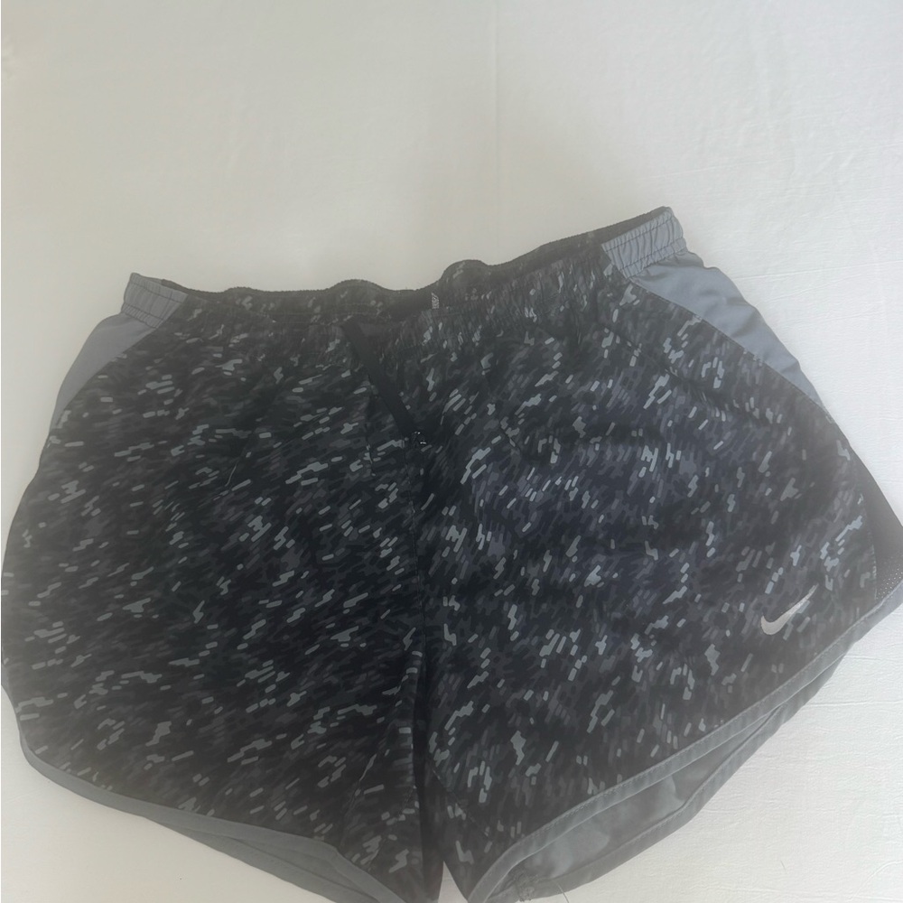 Nike Black and Gray Dri-FIT Shorts with liner. Size small